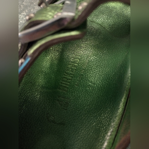 Birkenstock leather bejeweled Heidi Klum sandals RARE Vintage EU 41 US 10 - 10.5 - Picture 6 of 8